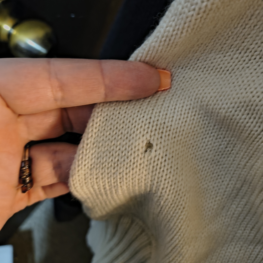 Harley-Davidson Cream and Black Half-Zip Pullover Sweater - Picture 2 of 10